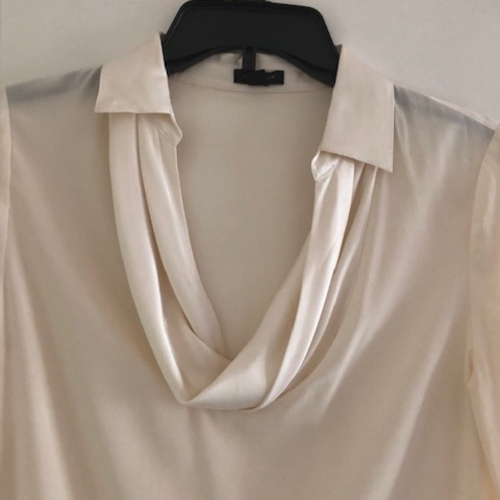 LAST DAY FOR THIS ITEM!  Ann Taylor Cream Blouse - XS